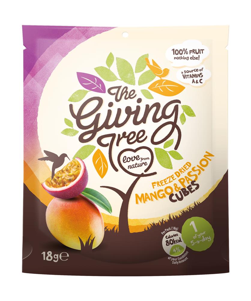 Freeze Dried Mango & Passion Fruit Cubes 18g