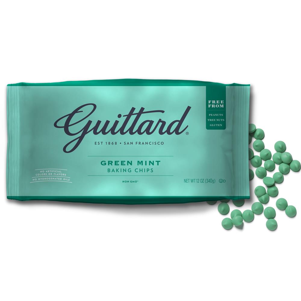 Green Mint Baking Chips large 340g bag.