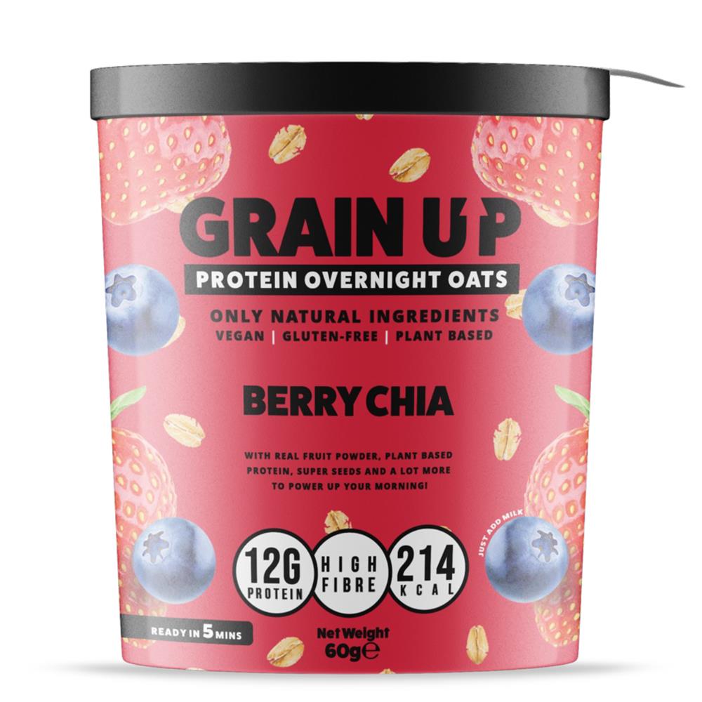 Berry Chia Overnight Oat Pot (Pack of 4)