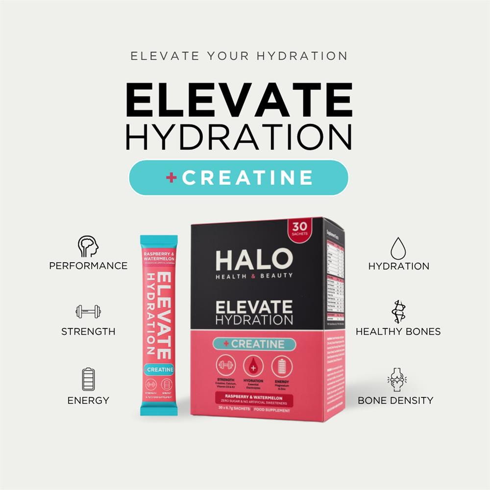 Elevate Electrolytes & Creatine Raspberry & Watermelon 30 Sachets