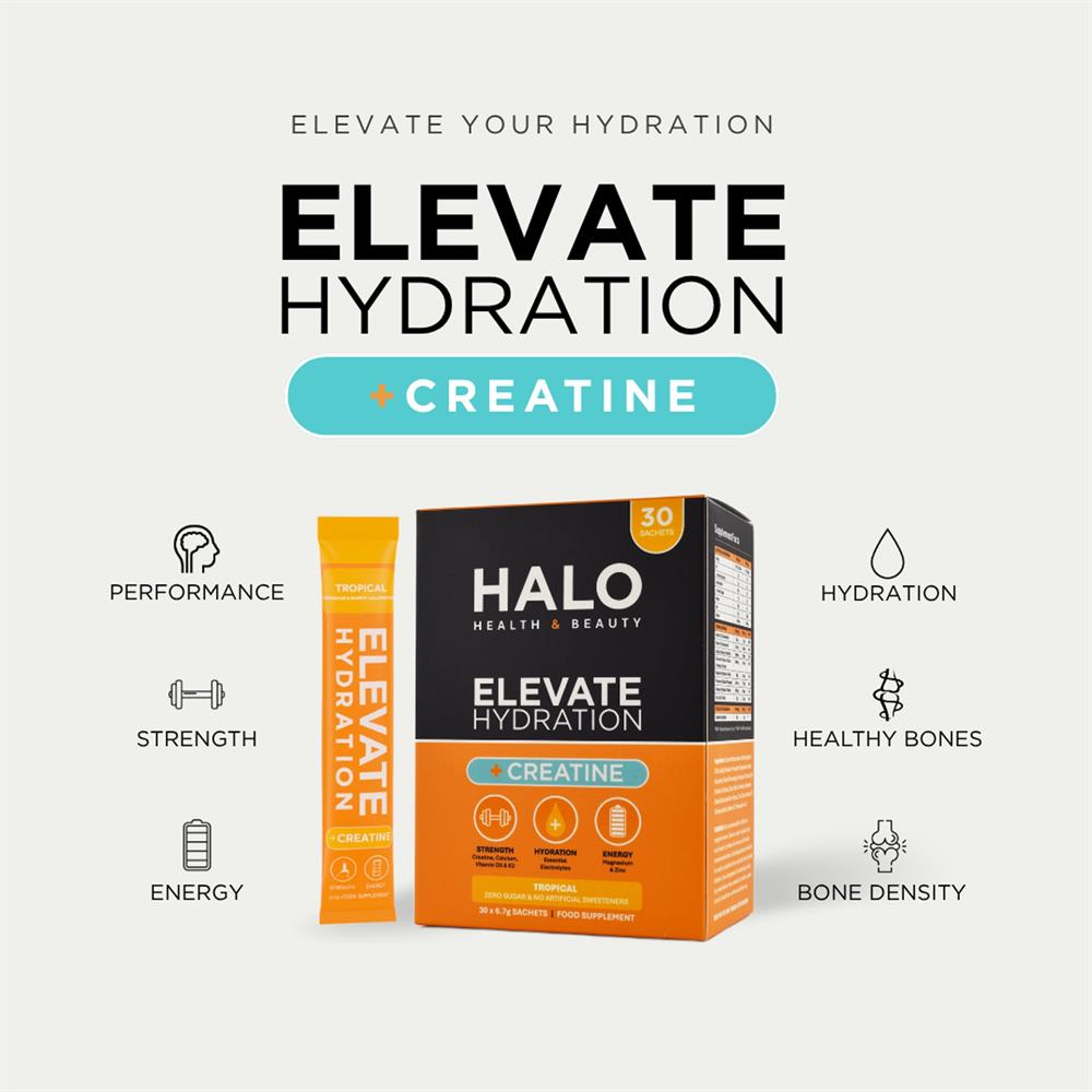 Elevate Electrolytes & Creatine Tropical Flavour 30 Sachets