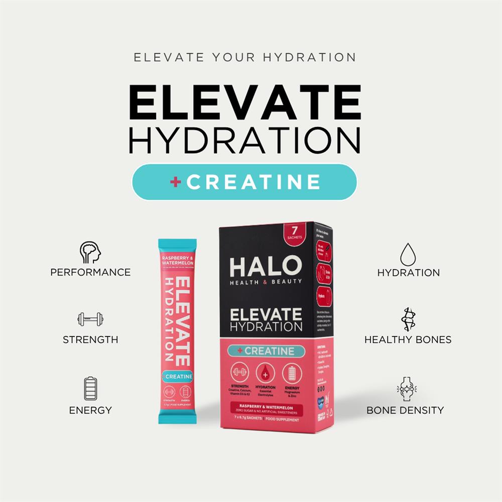 Elevate Electrolytes & Creatine Raspberry & Watermelon 7 Sachets
