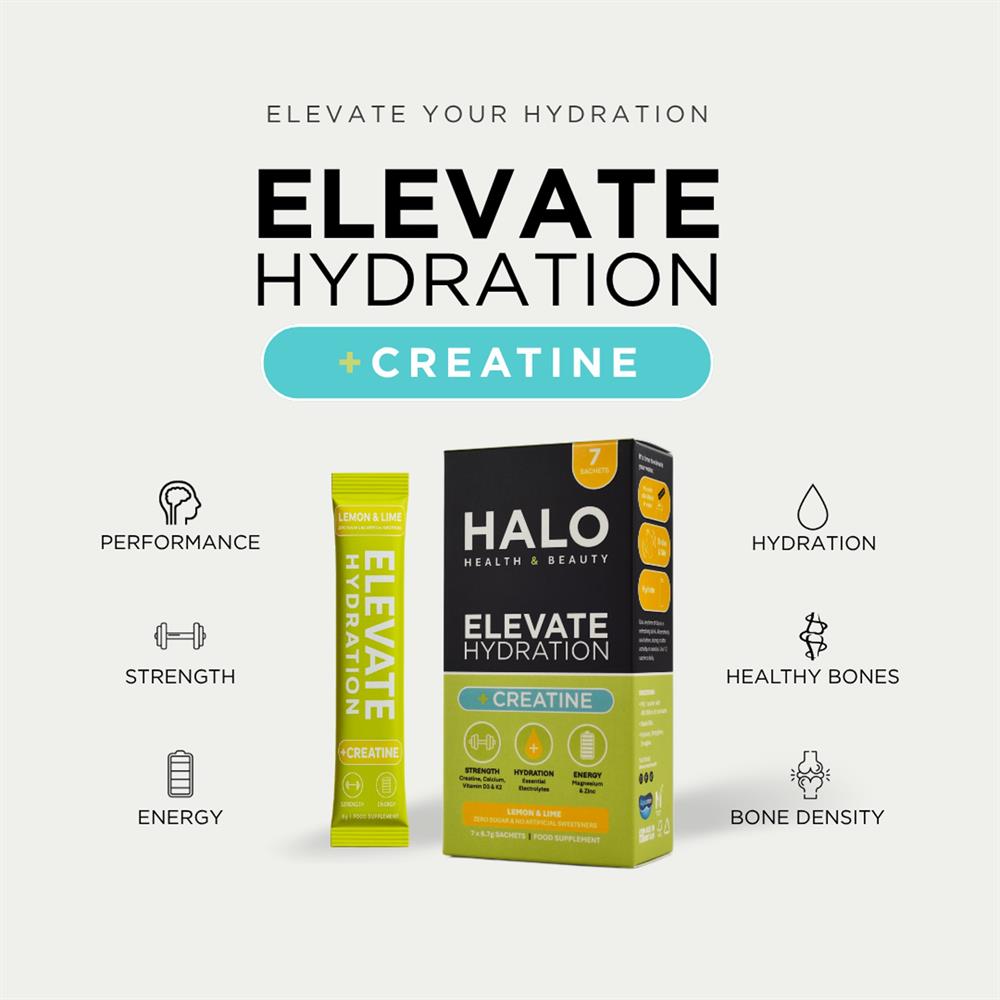 Elevate Electrolytes & Creatine Lemon & Lime 7 Sachets Elevate Electrolytes & Creatine