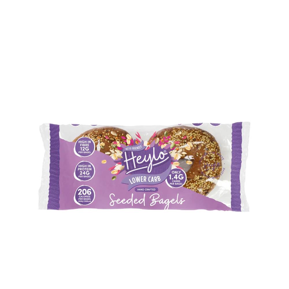 Keto Seeded Low Carb Bagels Pack of 2 x 75g