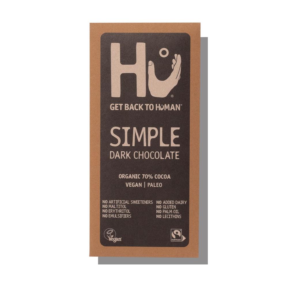 Simple Dark Chocolate Bar (Pack of 12)