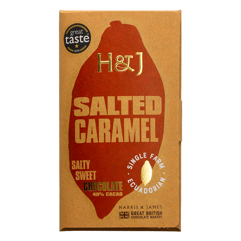Salted Caramel Chocolate Bar (Pack of 2)