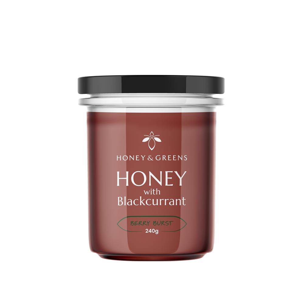 British Spring Honey Infused with Natural Blackcurrant 240g