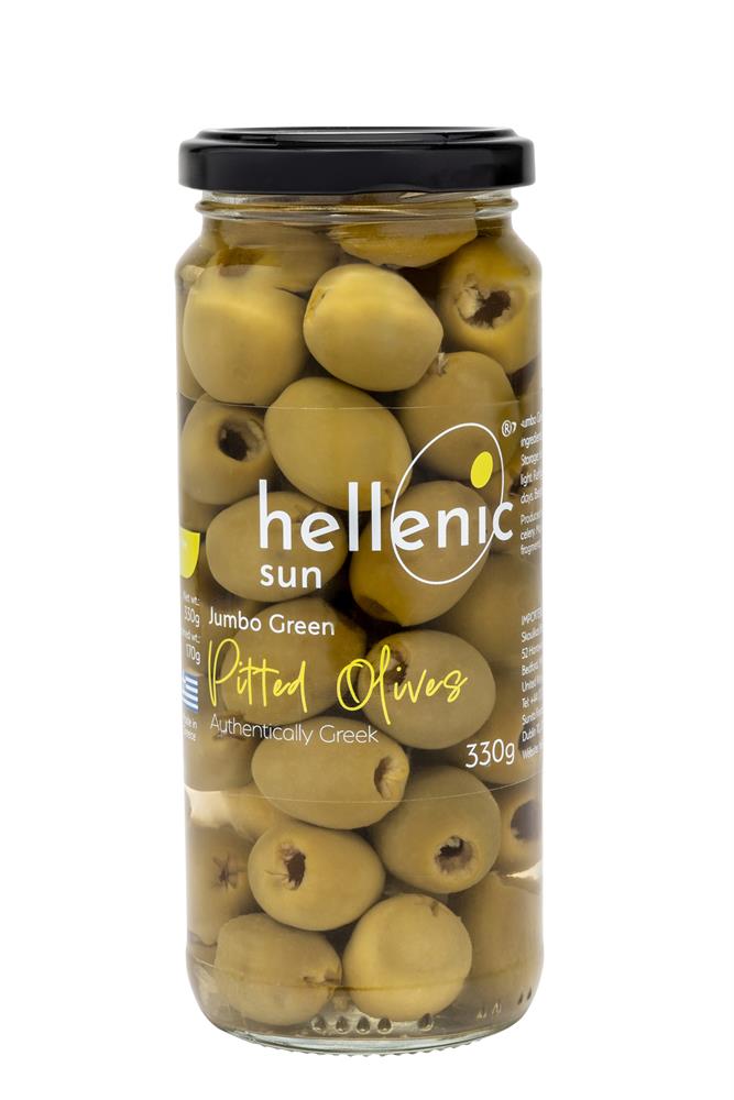 Pitted Jumbo Green Olives (Pack of 2)