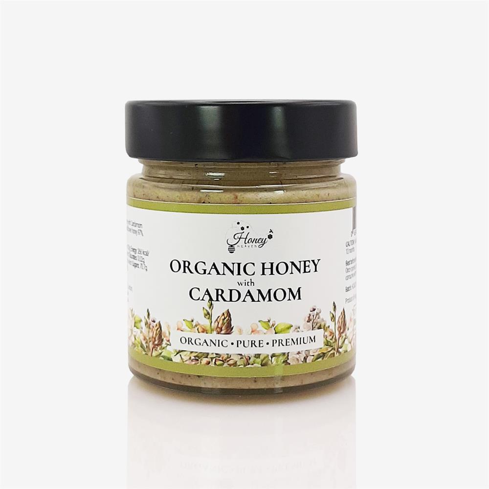 Organic Honey with Cardamom 300g