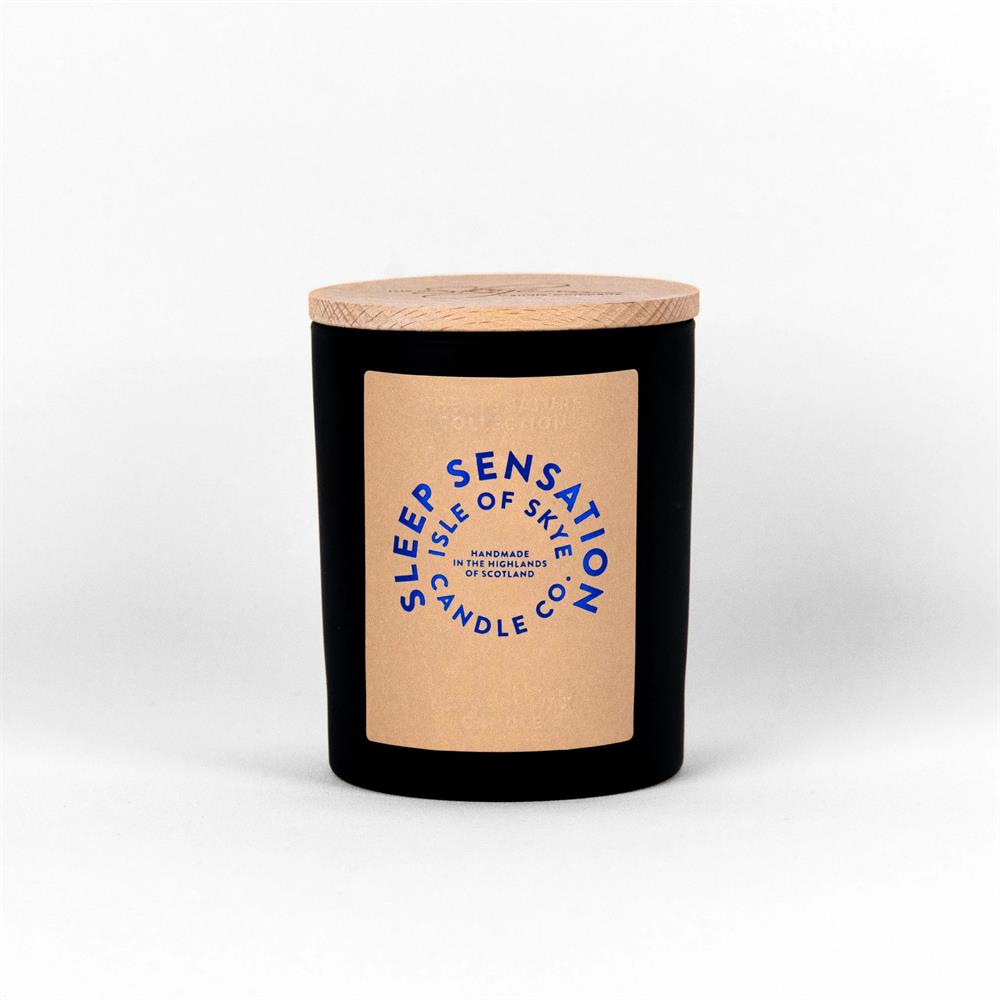 Sleep Sensation Black Natural Wax Candle 9.5cm x 8cm x 8cm