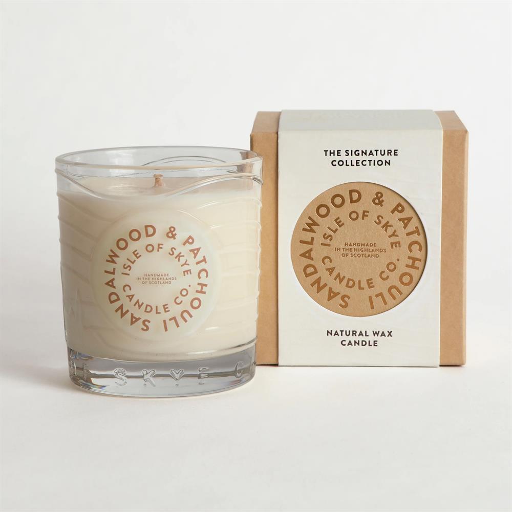 Sandalwood & Patchouli Natural Wax Candle 9.1cm x 8.2cm x 8.2cm