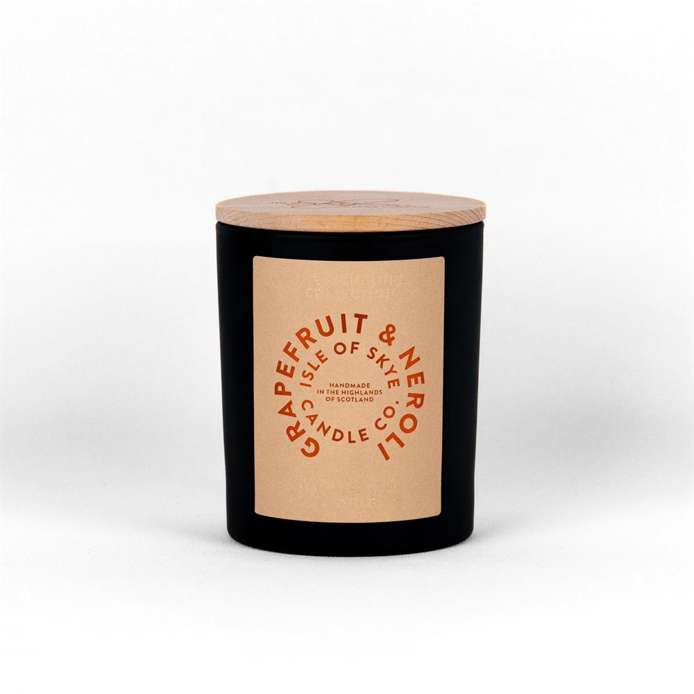 Grapefruit & Neroli Black Candle 9.5cm x 8cm x 8cm