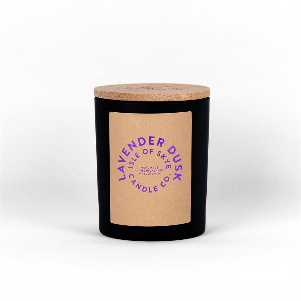 Lavender Dusk Black Natural Candle 9.5cm x 8cm x 8cm