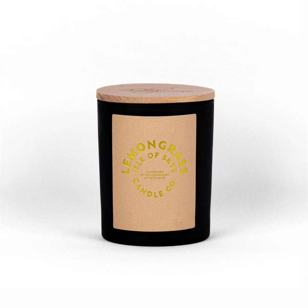 Lemongrass Black Natural Candle 9.5cm x 8cm x 8cm