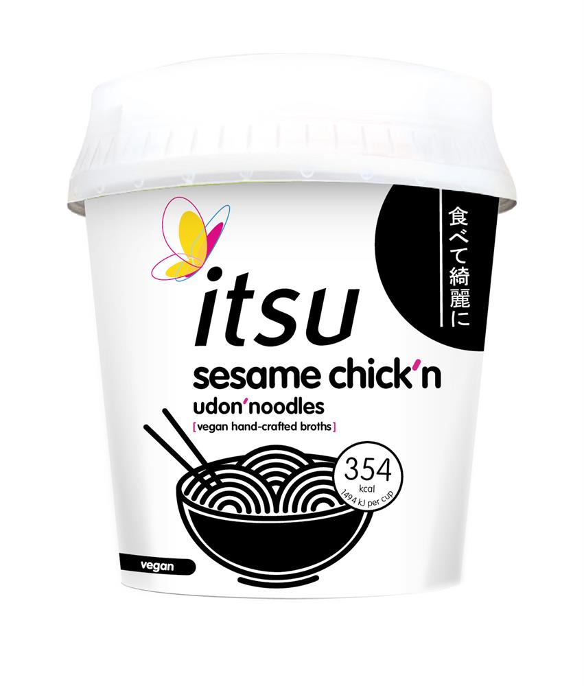 Sesame Chick'n Udon Noodles (Pack of 4)