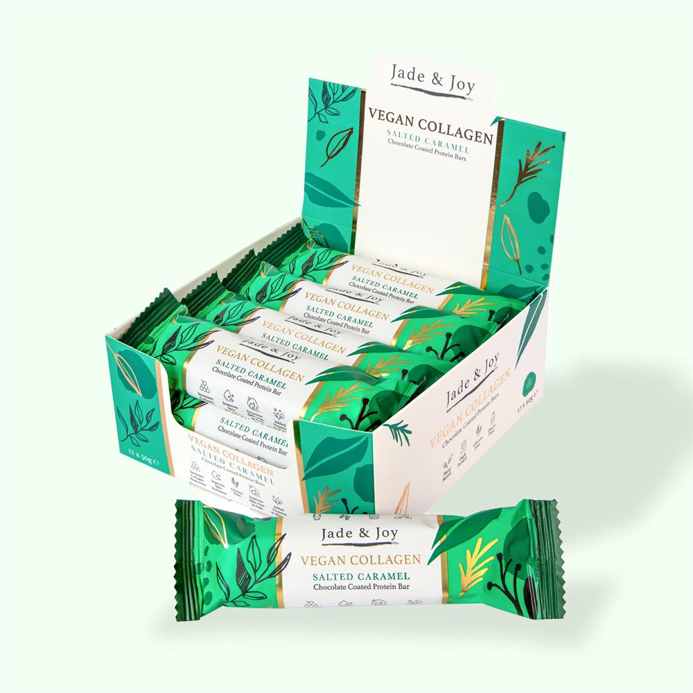 Vegan Collagen Salted Caramel Protein Bar 50g