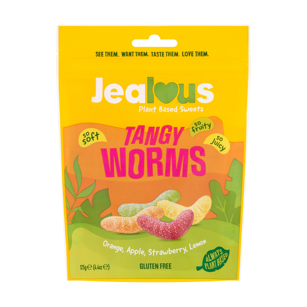 Tangy Worms Sweets (Pack of 10)