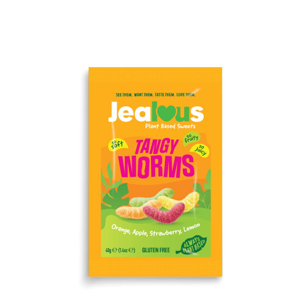 Tangy Worms Sweets (Pack of 10)