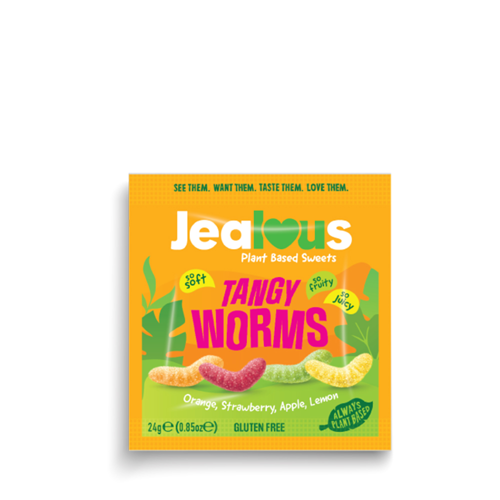 Tangy Worms Sweets (Pack of 20)
