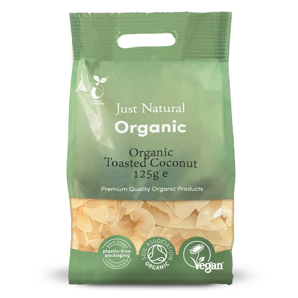 Organic Toasted Coconut 125g