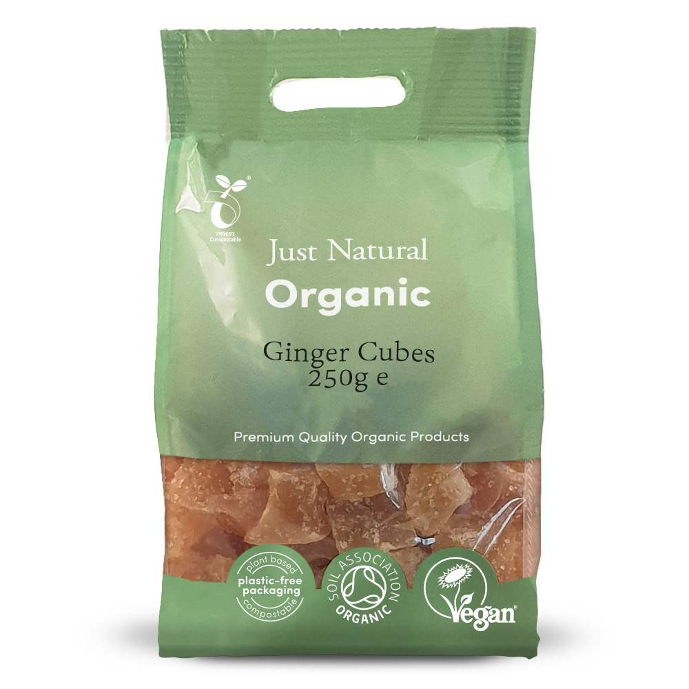 Org Ginger Candied Cubes