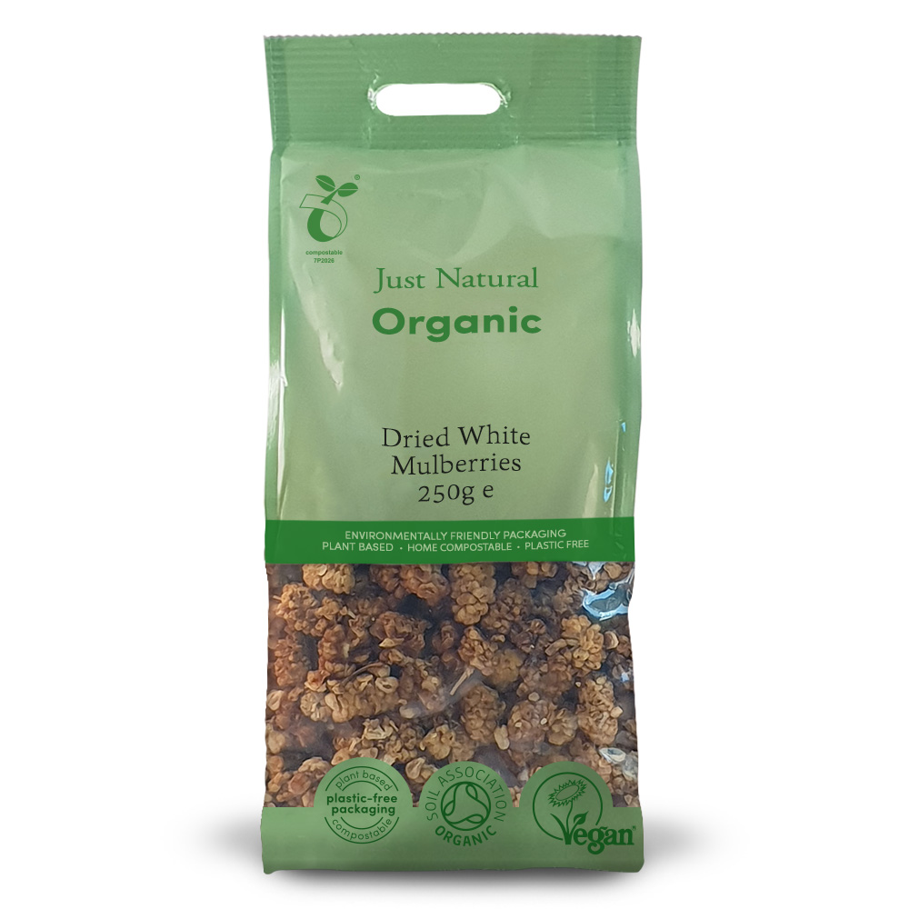 Org Dried White Mulberries