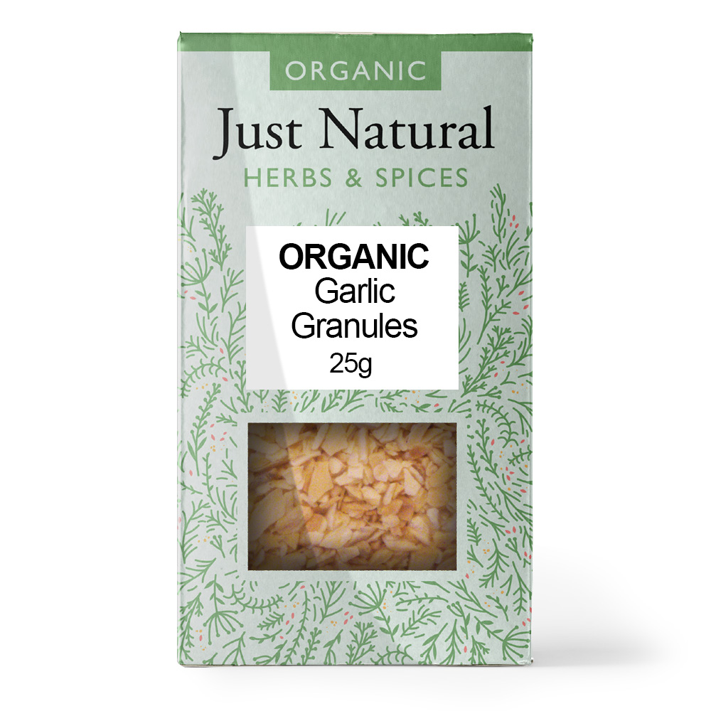 Org Garlic Granules Box