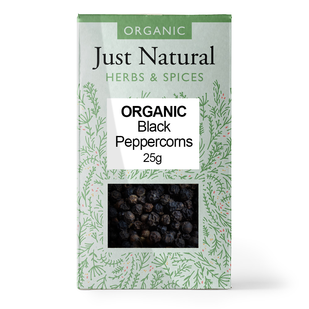 Org Peppercorns Black