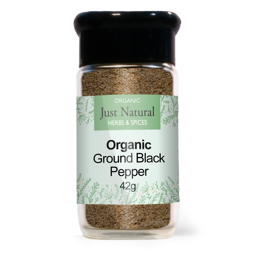 Org Pepper Ground Black Jar