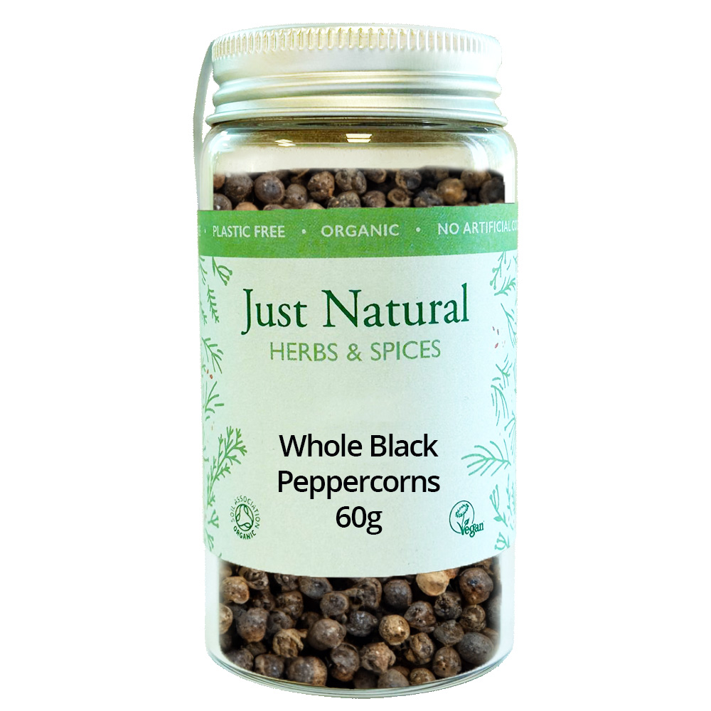 Org Peppercorns Black Jar