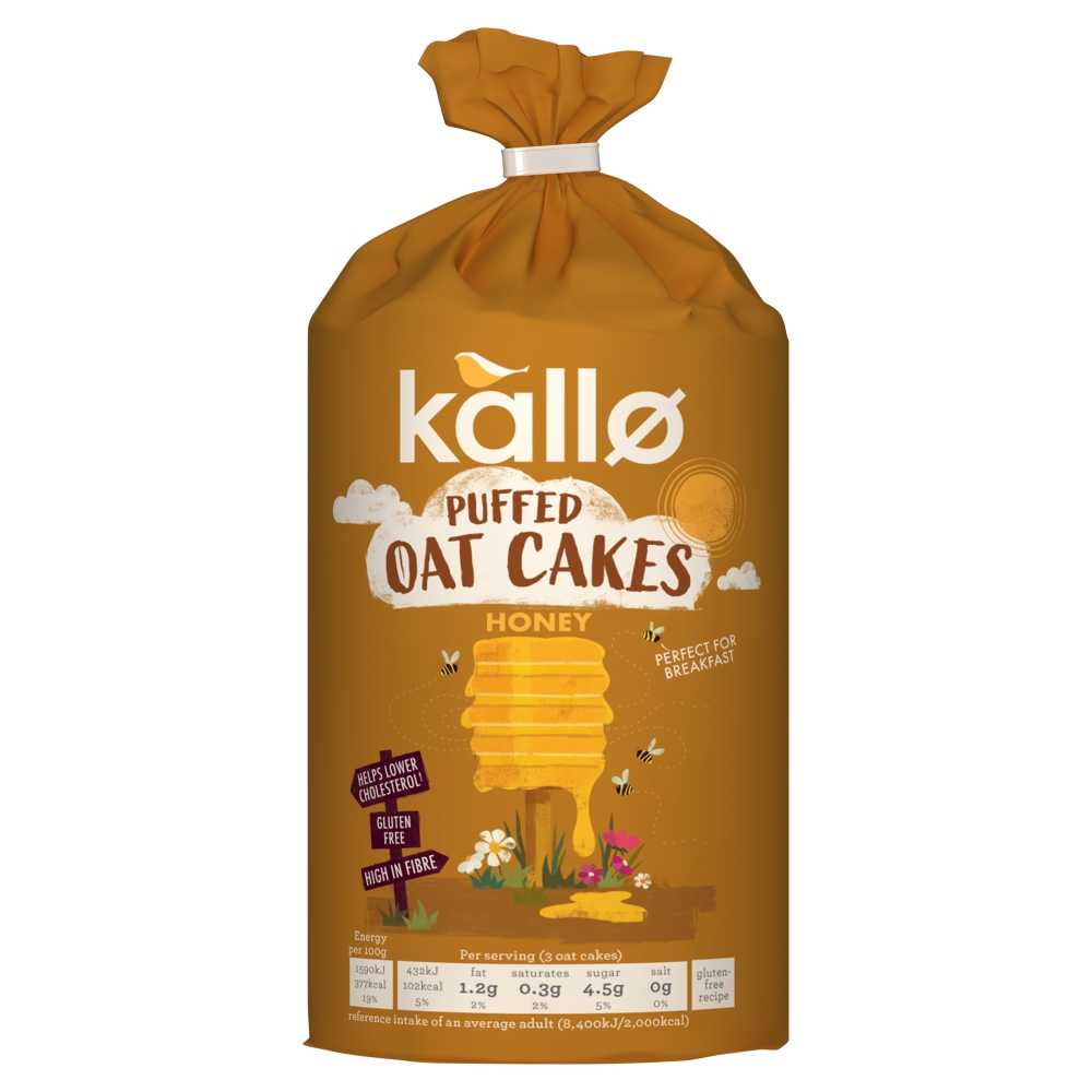 Honey Puffed Oat Cakes