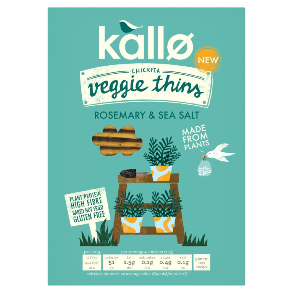 Rosemary and Sea Salt Veggie Thins 100g