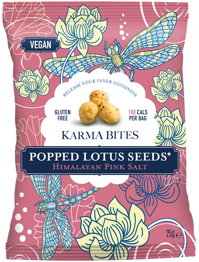 Popped Lotus Seeds Pink Salt (Pack of 12)