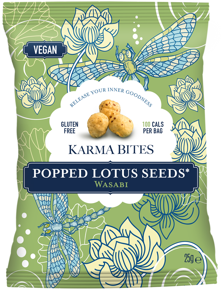 Popped Lotus Seeds Wasabi (Pack of 12)