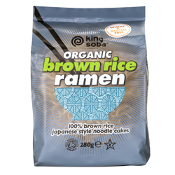 Org 4 Pk Brn Rice Ramen Noodle