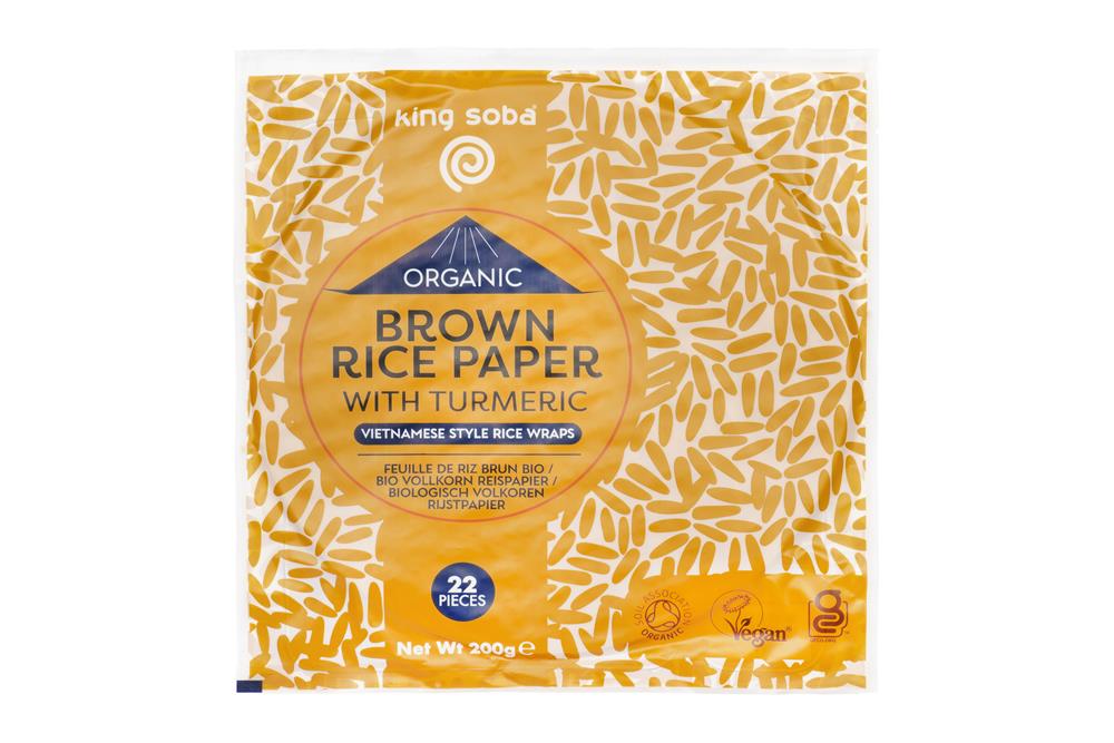 Organic Br Rice Paper Turmeric