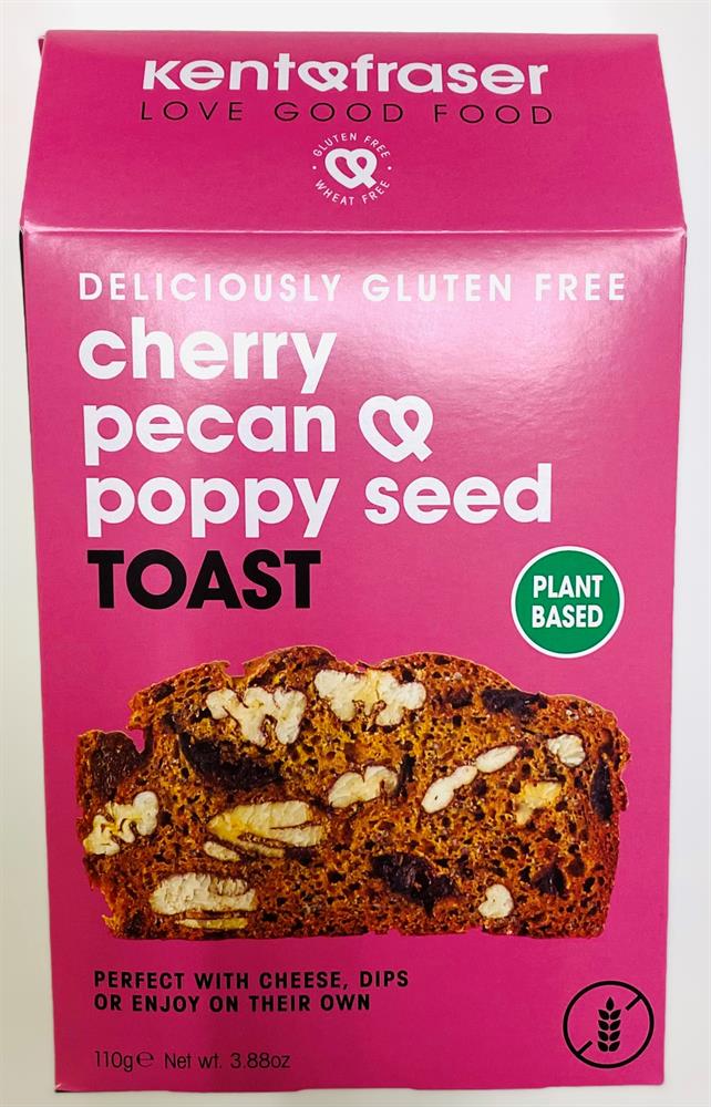 Cherry Pecan Poppy Seed Toast