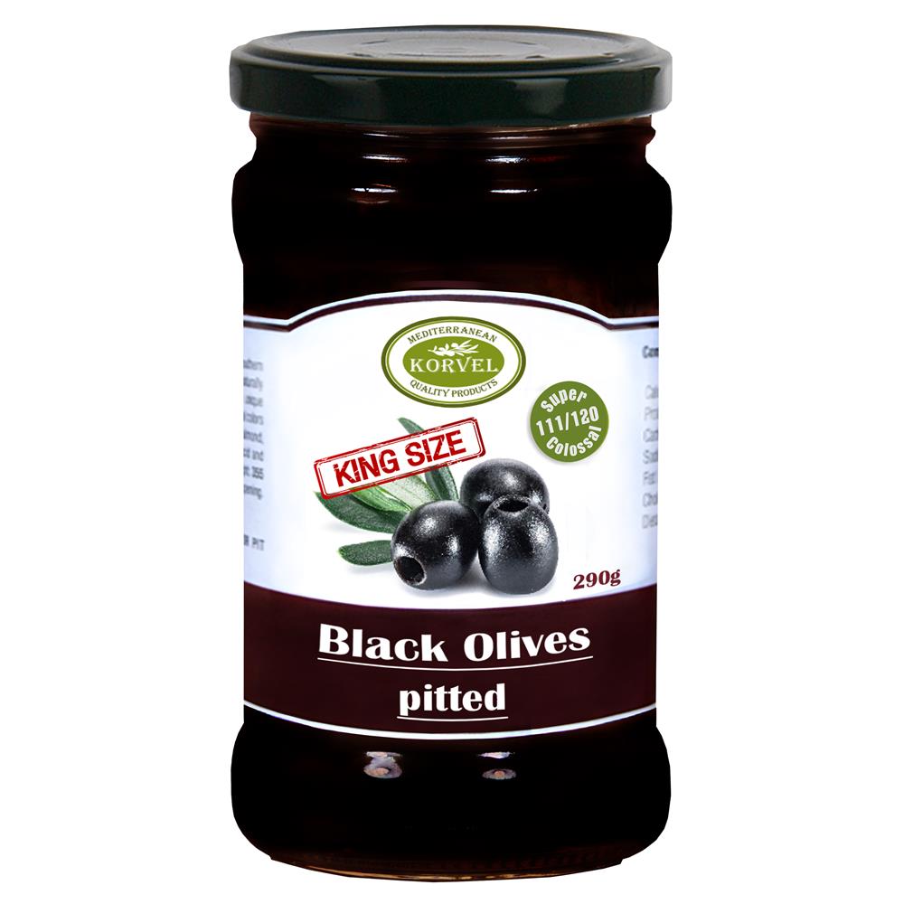 Black Olives Pitted (Pack of 2)