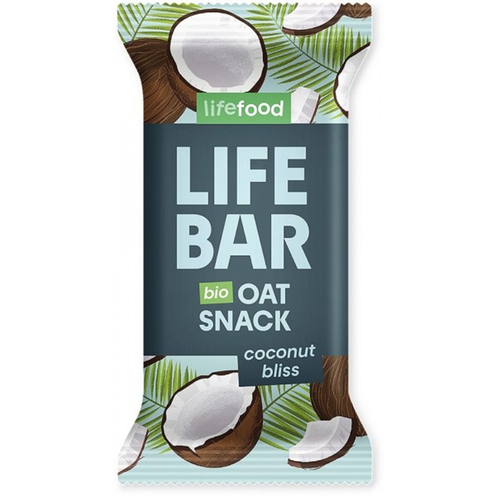 Organic Lifebar Oat Snack Coconut Bliss 40 g