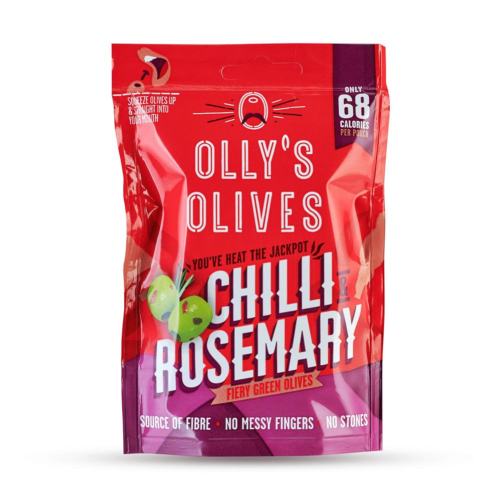 Chili & Rosemary Green Olives (Pack of 12)