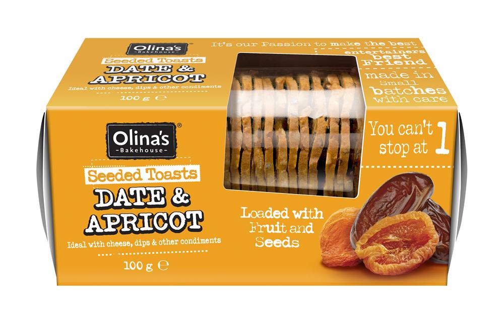Date & Apricot Seeded Toast (Pack of 3)
