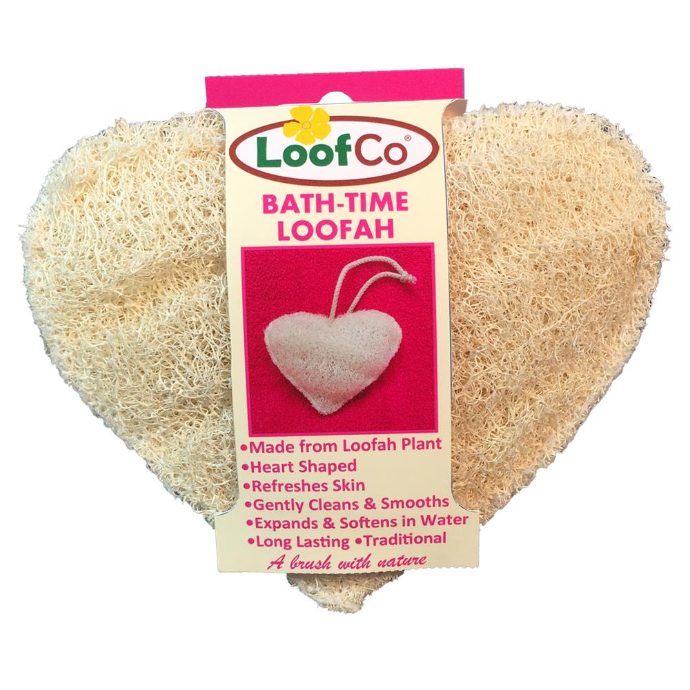 Bath-Time Loofah Heart