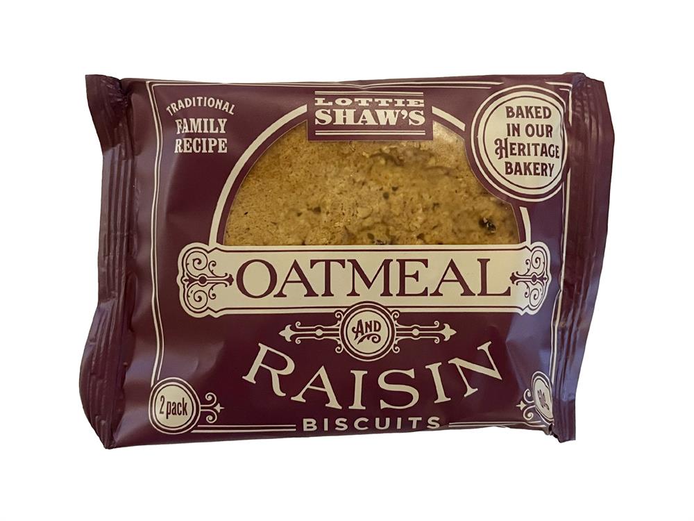 2 Pack Large Oatmeal & Raisin Biscuits 60g