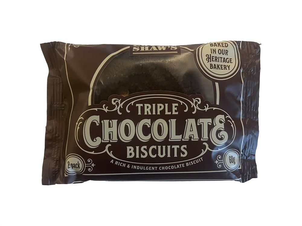 2 Pack Triple Chocolate Biscuits 60g