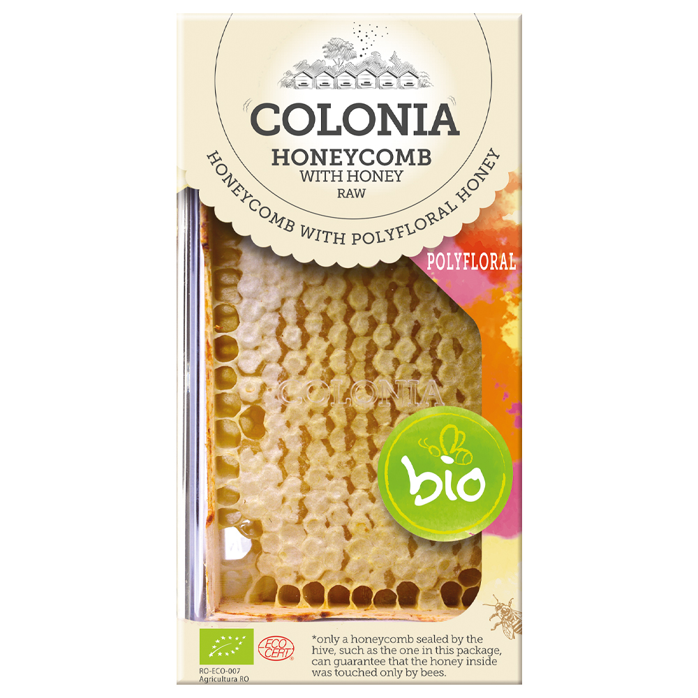 Organic Polifloral Raw Honeycomb 150g