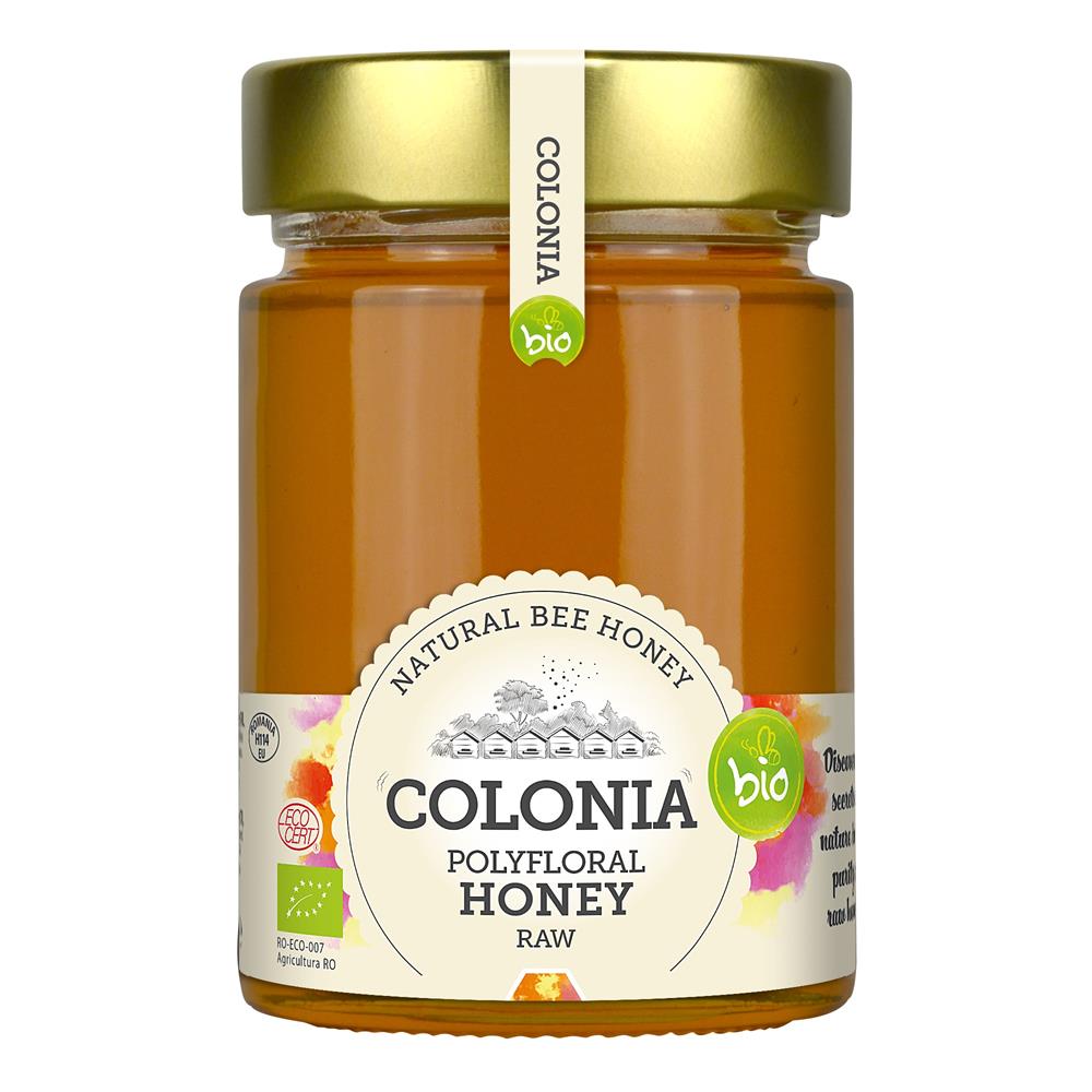 Organic Polifloral Raw Honey 420g