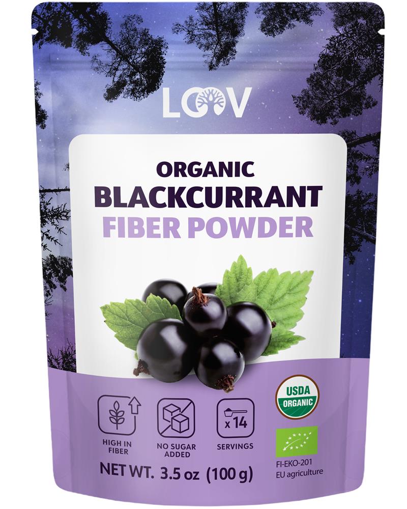 Org Blackcurrant Fiber Powder