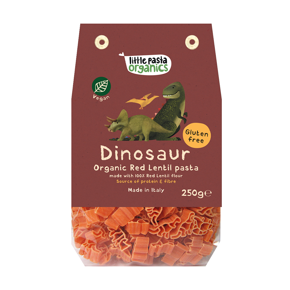 Red Lentil Dinosaur Pasta