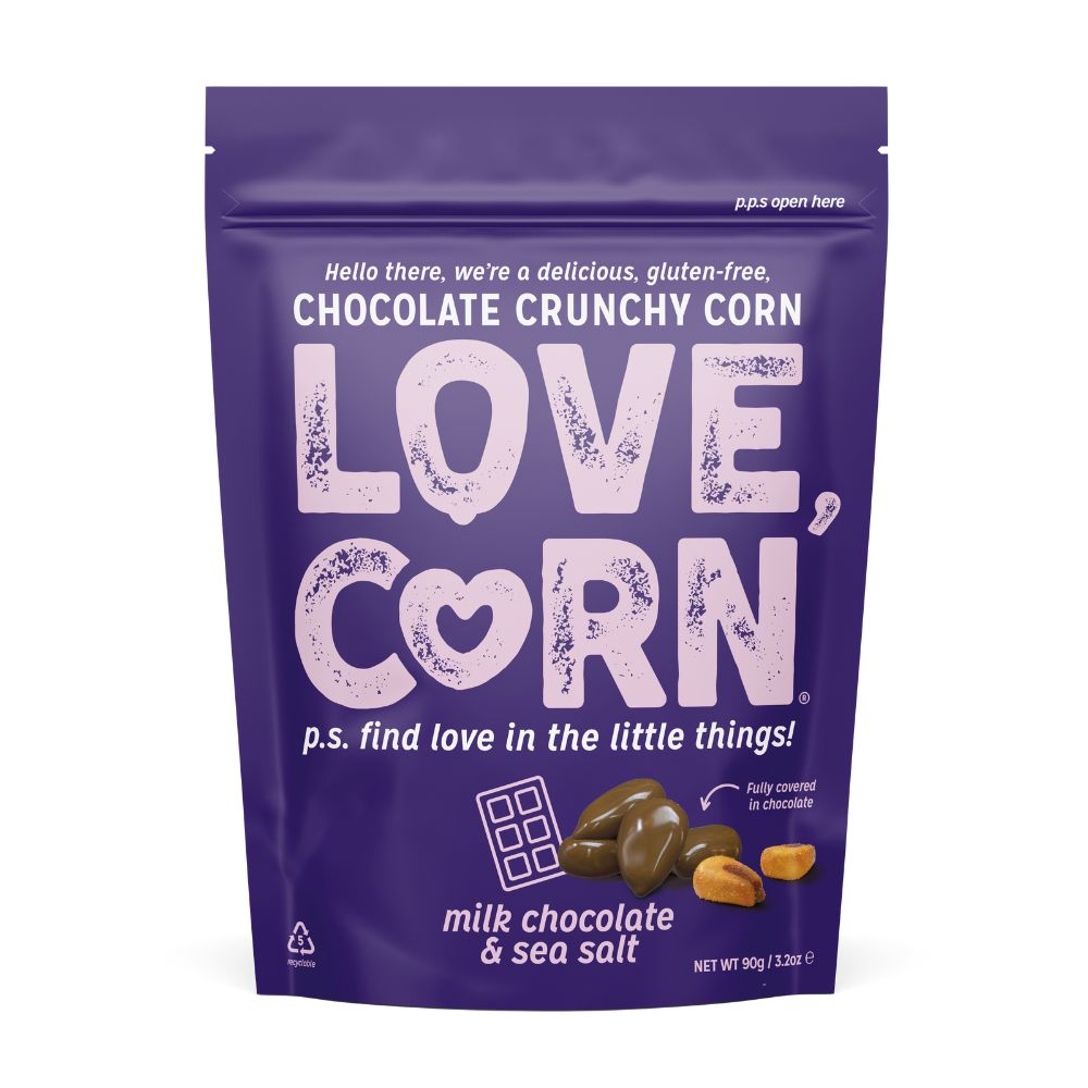 Milk Choc & Sea Salt Corn Snac (Pack of 6)