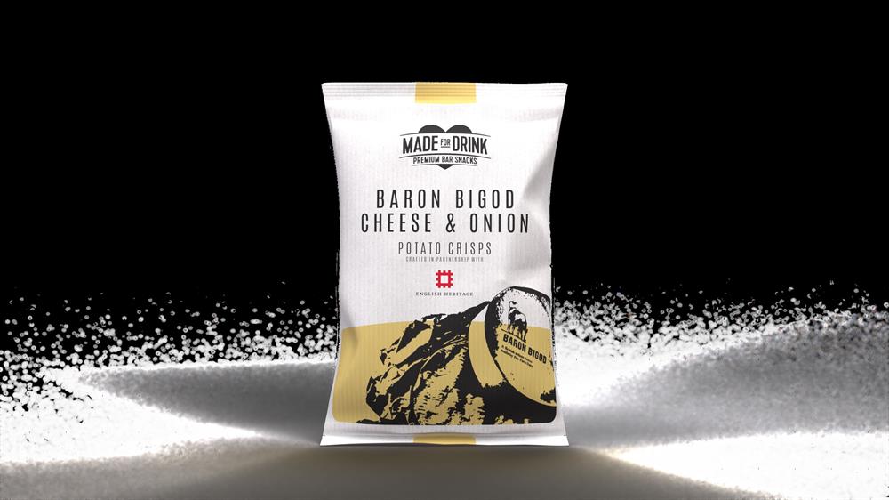 Baron Bigod Cheese&Onion crisp (Pack of 12)